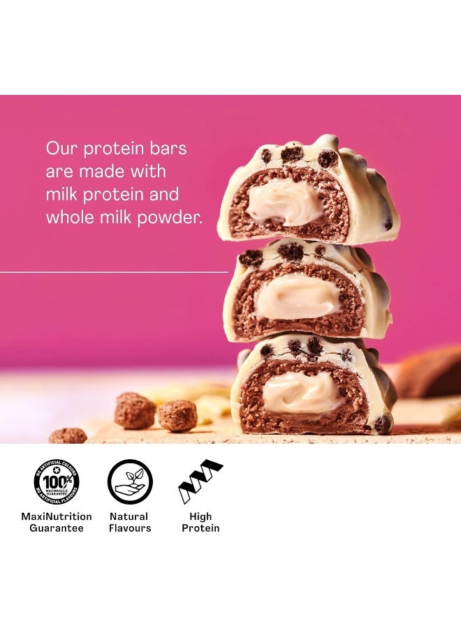 Maxi Nutrition Chocolate Cookie & Milk Creamy Core Protein Bar (Pack of 12 x 45 Grams Each) | With 16G Protein & Low Sugar | Healthy Snack | No Artificial Flavors & Colour Added - Image 5
